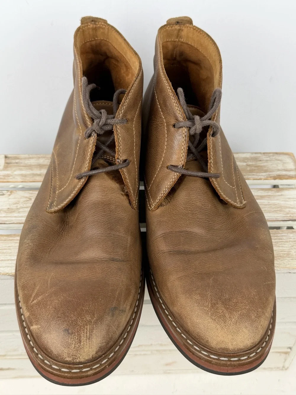Cole Haan York Grand 360 Chukka boots in a rich brown leather size 10M